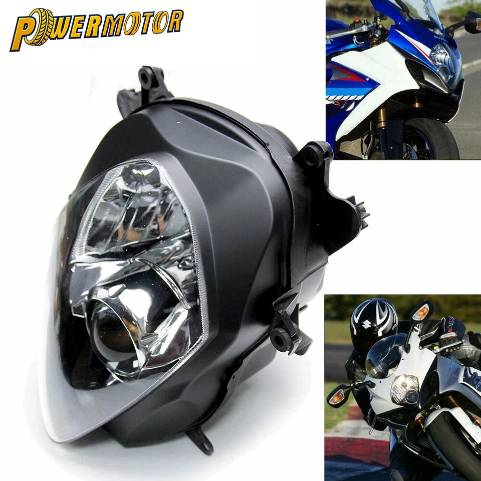 

Motorcycle Front Headlight Assembly Accessories For Suzuki GSXR1000 GSX-R 1000 K7 K8 2007 2008 Motorbike Headlamp Spare Parts