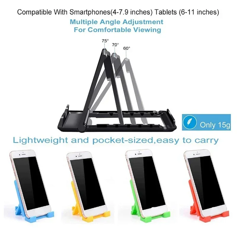 【Fast Delivery】Mobile Phone Holder Table Desktop Stand Holder Plastic Desk Mount Tablet Mini Portable Holder Universal Bracket