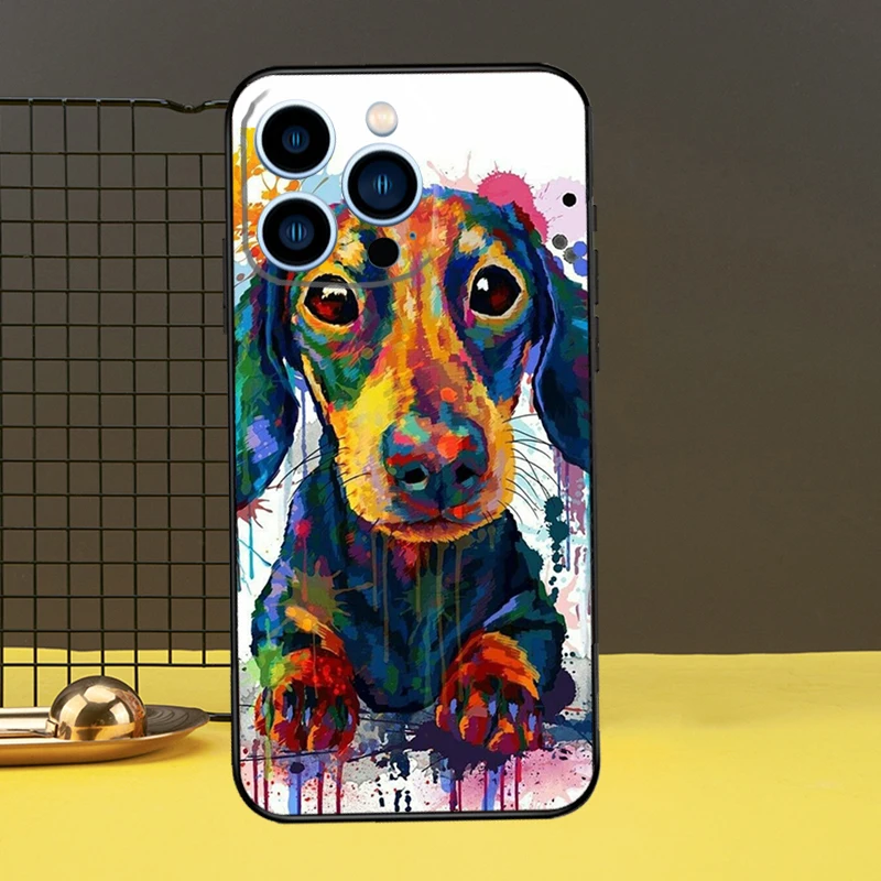 Dachshund Dog Case For Apple iPhone 11 14 12 Pro Max mini XS XR X 8 7 Plus SE 2020 13 Pro Phone Cover Capa