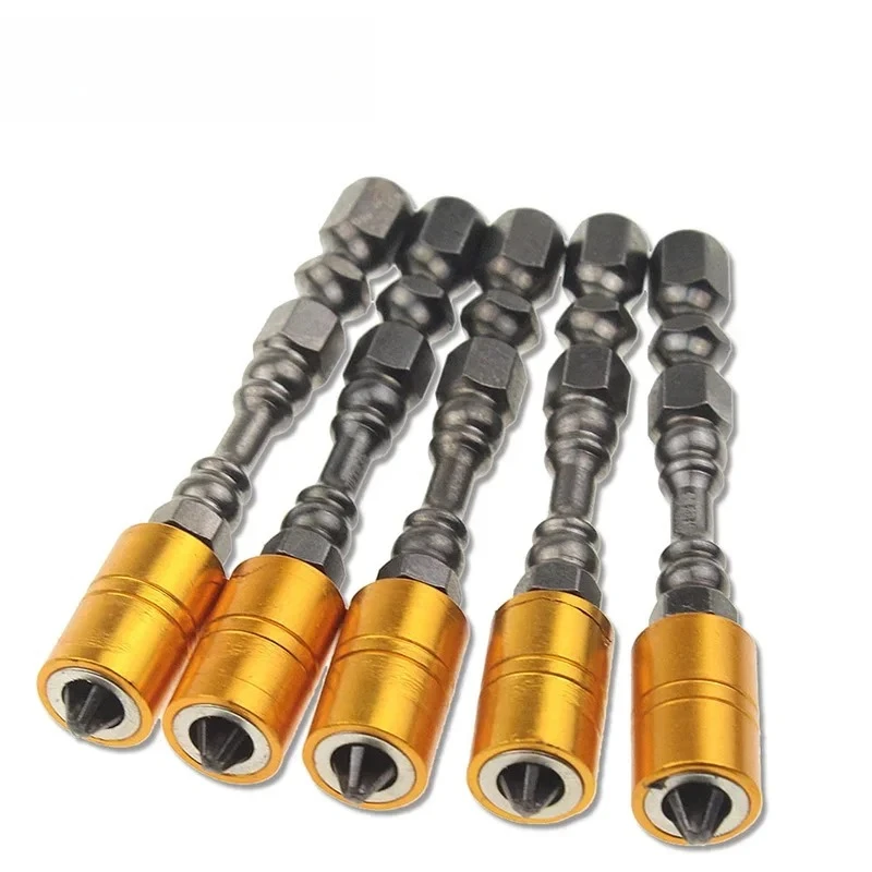 10 قطع 65 ملم لقم ثقب فيليبس المغناطيسي - لقم مفك براغي PH2 مع ساق سداسية 1/4 بوصة وتوقف عمق للحفر #2