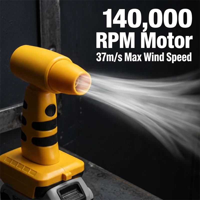 For Makita/Dewalt/Milwaukee 18v Battery High-Speed Turbo Violent Fan Car Hair Dryer Turbojet Fan Cordless Electric Blower