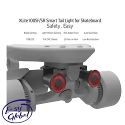 Skateboard Xlite100 Light Warning LED Lights Waterproof Usb Chargeable Night Warning Lamp 2 Pcs For Longboard Electric Scooter