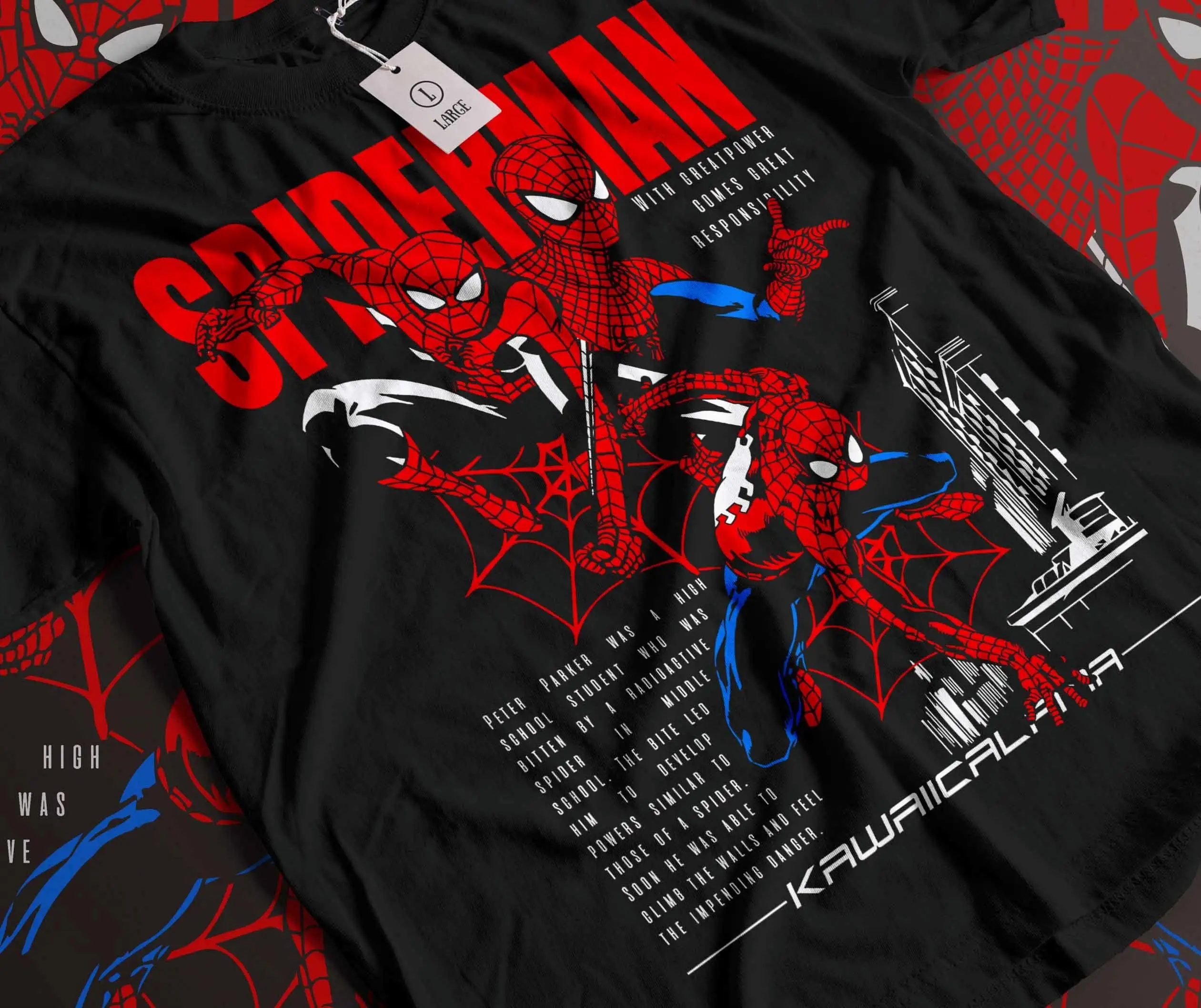 Camiseta con estampado de Spiderman de Marvel 2026, camiseta informal y cómoda para hombre y mujer, camiseta para amantes de Spiderman