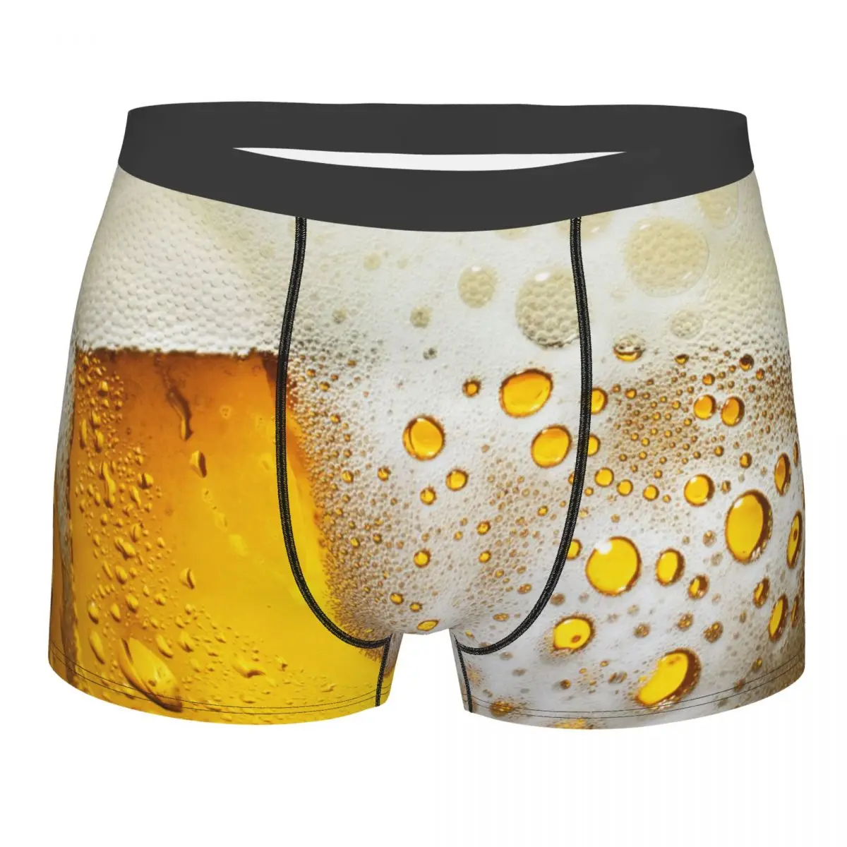

Custom Frothy Beer Foam Underwear Men Stretch Alcoholic Lover Boxer Briefs Shorts Panties Soft Underpants For Homme