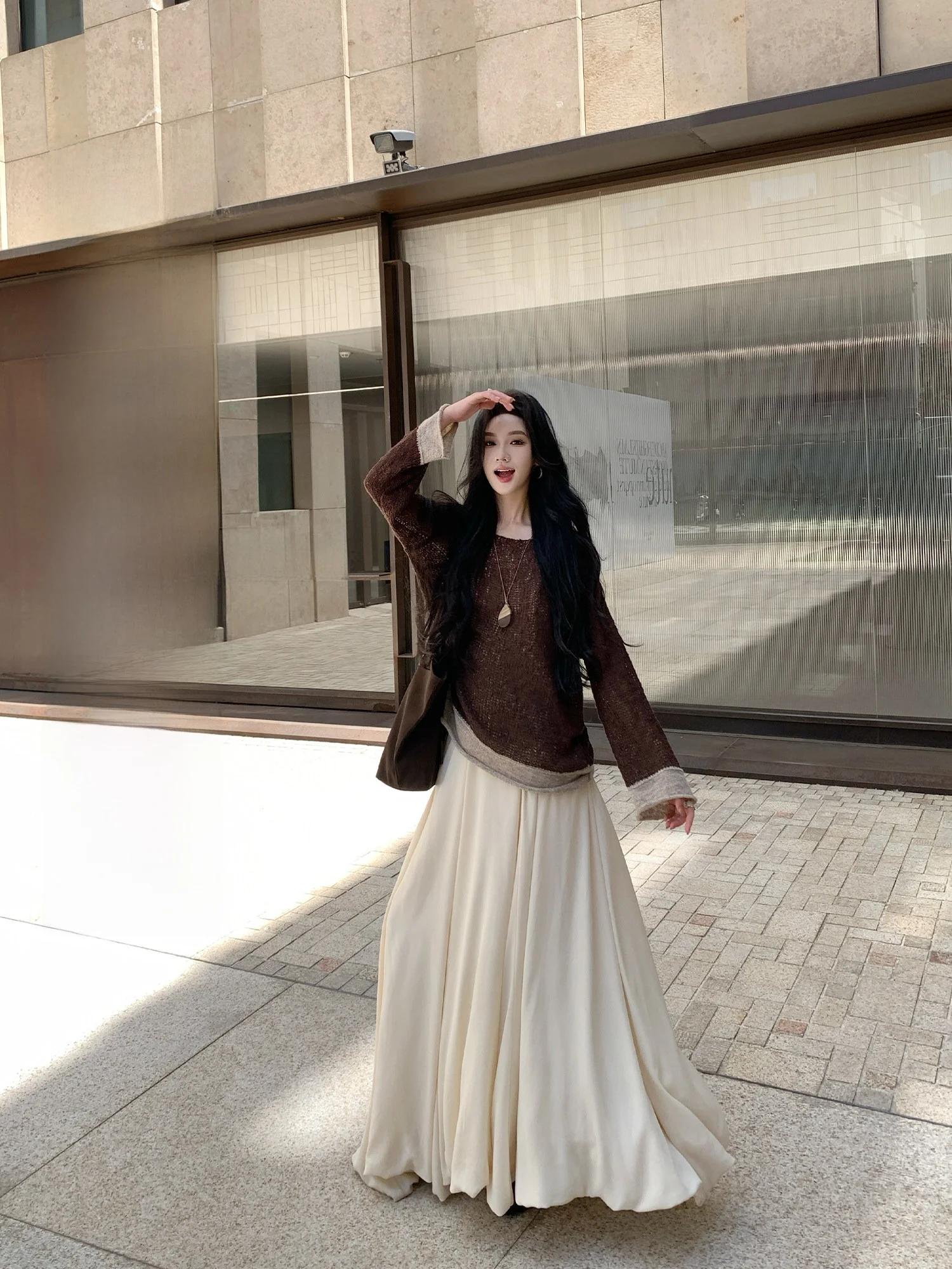 

Высококачественный вязаный свитер Youwei для женщин: модный осенне-зимний пуловер из смесовой шерсти, имитация двухслойности, женская вязаная одежда