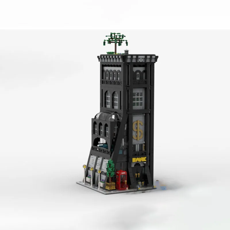 Prachtig nieuw product MOC-bouwstenen Bouwmodellen Internationale banktechnologie Modulair kinderspeelgoed Geschenken DIY-set