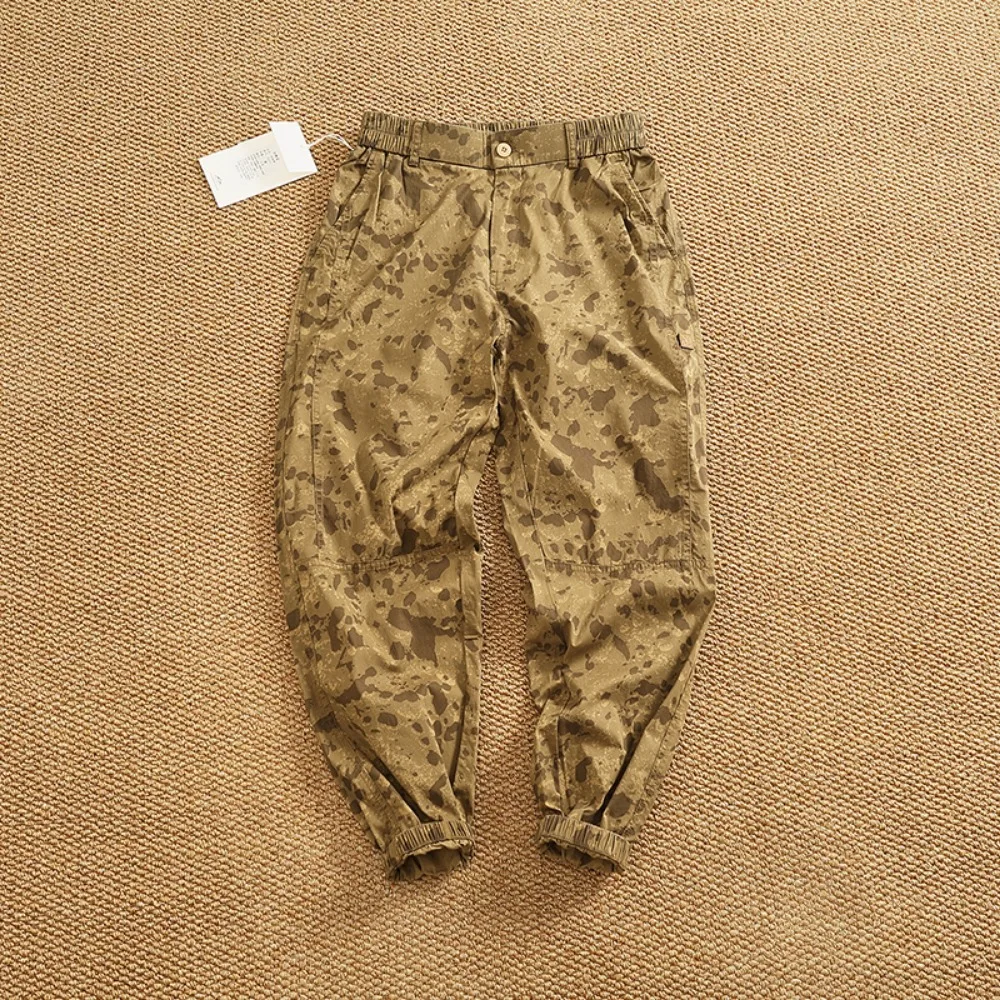 Dünne, schnell trocknende, fußempfangreiche Freizeithose für Herren im Spleißstil, Tarnung und elastische, eisempfindliche Arbeitskleidung, Haremshose