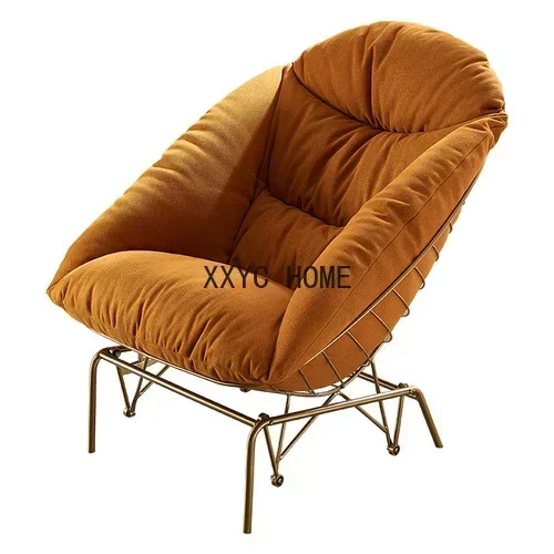 Lazy Rocking Chair Nordic Creative Recliner Leather Art Rocking Chair Balcony Leisure Couch