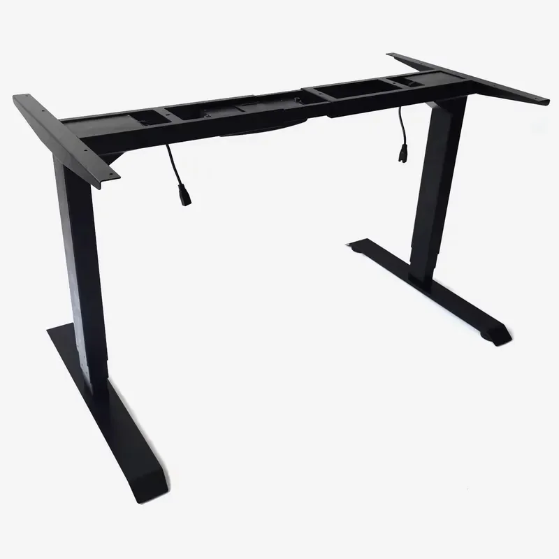 Electric Standing Desk Dual Motor Adjustable Height Ergonomic Metal Office Computer Desk Three Stage Modern Workstation