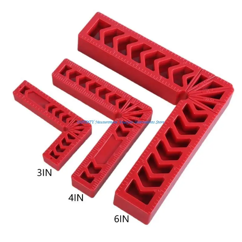 367D Double  Scale Right Angles Locators Measuring Tool for Furniture Making Construction