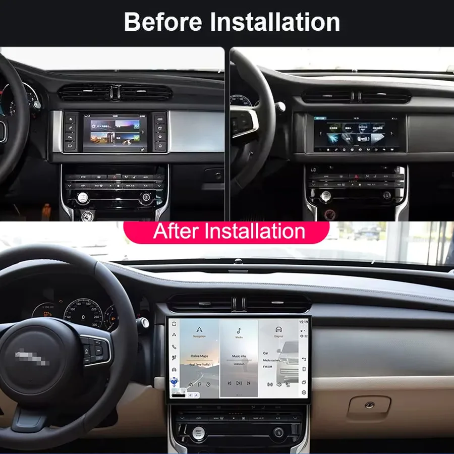 

11.4" Curved Screen For Jaguar XF XFL X260 2016-2018 Android GPS Radio Multimedia Player 4G Carplay Auto Original Car OEM Menu