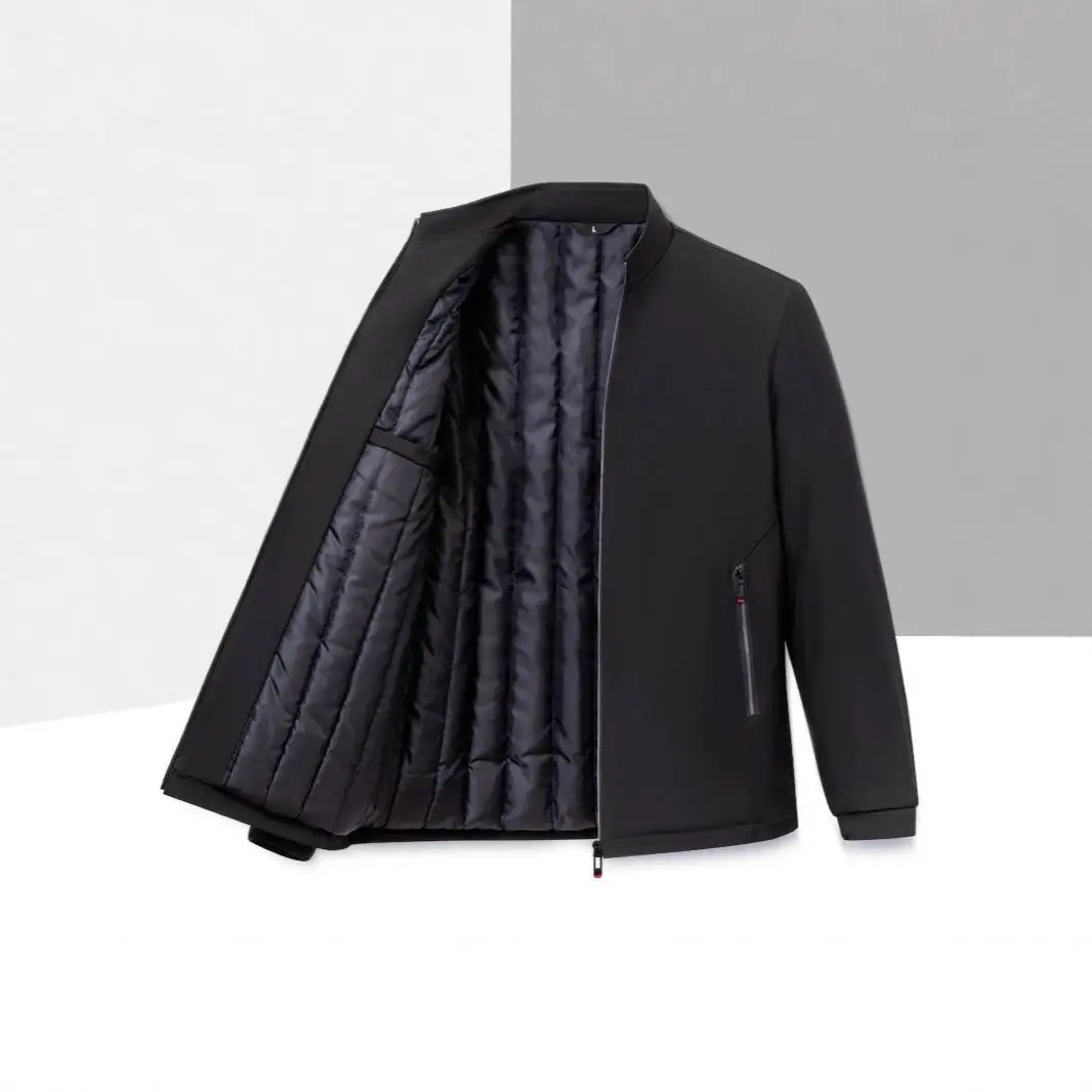 سترة رجالية من القطن المربعات، معطف كاجوال بأكمام طويلة وأزرار للرجال في منتصف العمر، سميك للخريف والشتاء من ألياف البوليستر،...