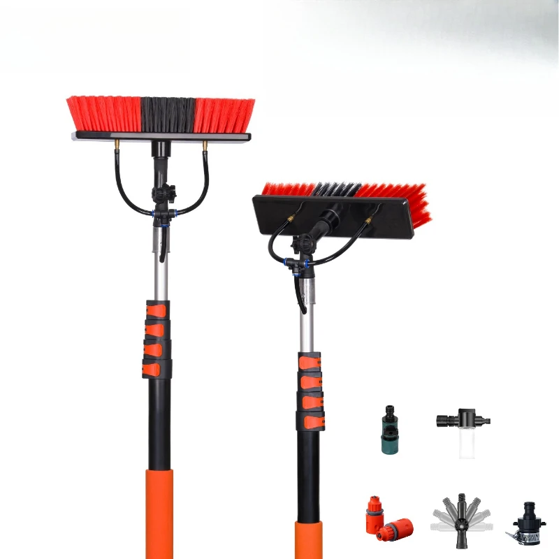 

Solar photovoltaic panel cleaning brush telescopic rod glass curtain wall water brush photovoltaic panel cleaning tool set