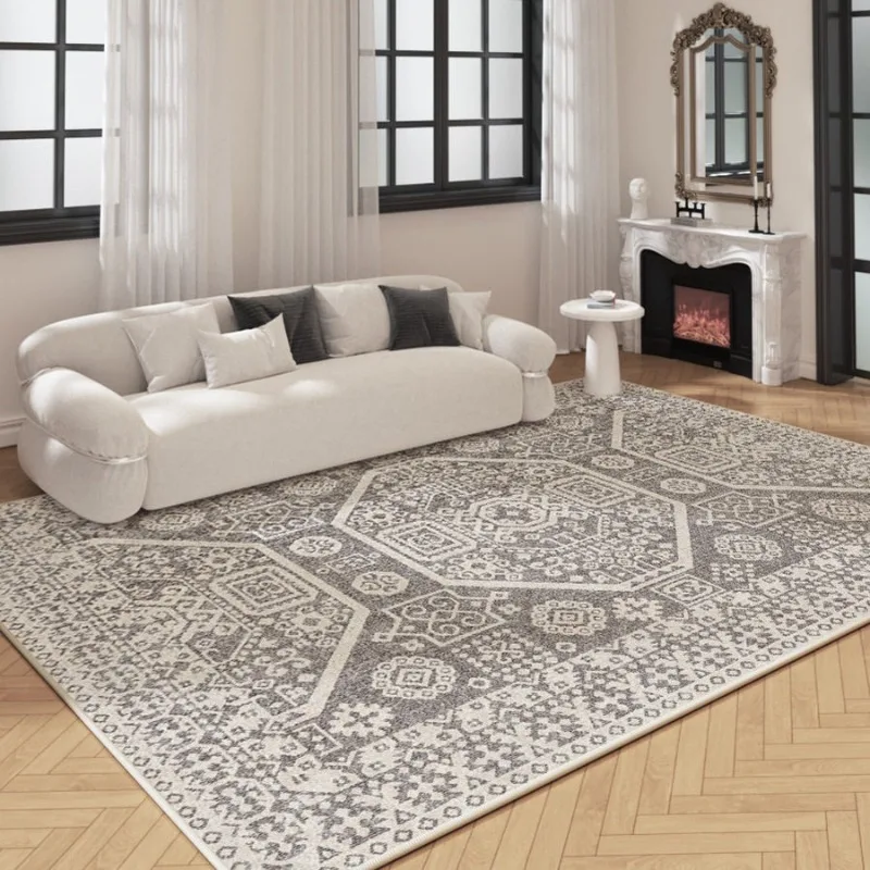 

European Elegant Style Living Room Carpet Advanced Line Bedroom Bedside Rug Home Decor Sofa Coffee Table Mat Home Alfombra Ковер