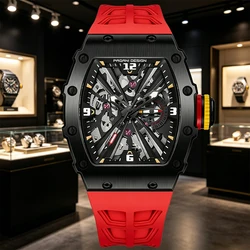 PAGANI DESIGN Luxury VH65 Man Quartz Wristwatch 42MM Tonneau Sapphire Stainless Steel Waterproof Chronograph Watch for Men