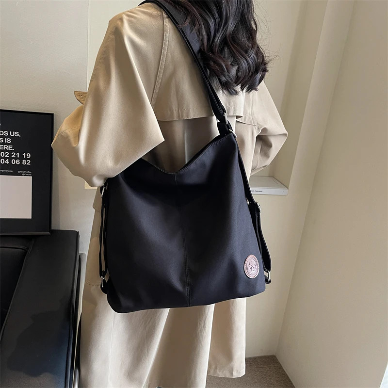 Large Capacity Nylon Zipper Ladies Shoulder Bags Hot Sale Crossbody Bags for Women 2024 Commuting Free Shipping Bolso Mujer