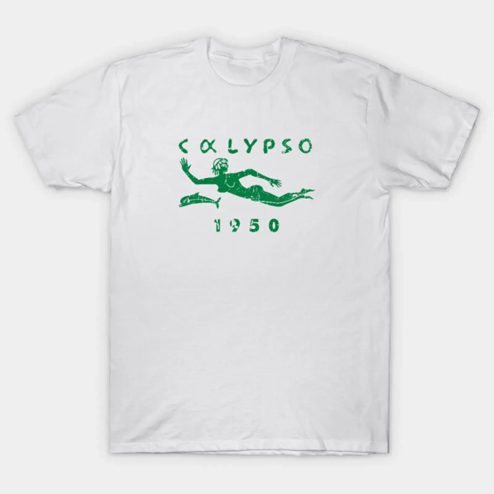 Camiseta RV Calypso Jacques Yves Cousteau, estilo vintage, lavada, versátil y elegante, para uso diario, ropa urbana, cómoda, con gráficos