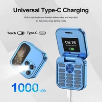 SERVO I17 Mini Dual SIM Card Flip Mobile Phone 2G GSM Magic Voice FM Radio Speed Dial Video Player Flashlight Foldable Cellphone 6