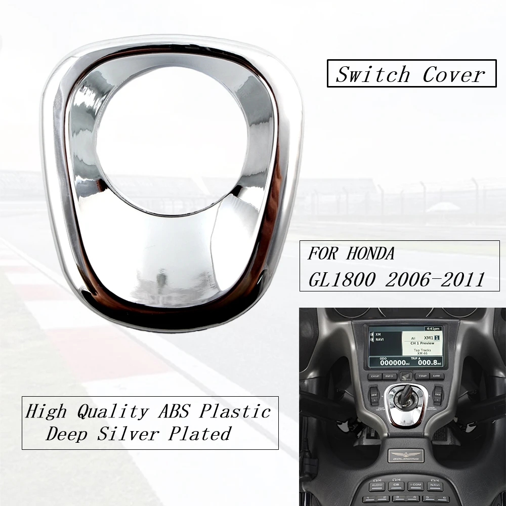 

FOR HONDA Goldwing GL1800 GL 1800 2006-2011 Motorcycle Ignition Key Accent Fairing Trim Cover Chrome GL1800