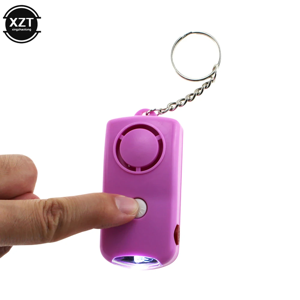 130dB สัญญาณเตือนภัยส่วนบุคคลหมาป่าของผู้หญิงพร้อมไฟ LED เครื่องมือความปลอดภัยสำหรับผู้หญิงเด็กและผู้สูงอายุ