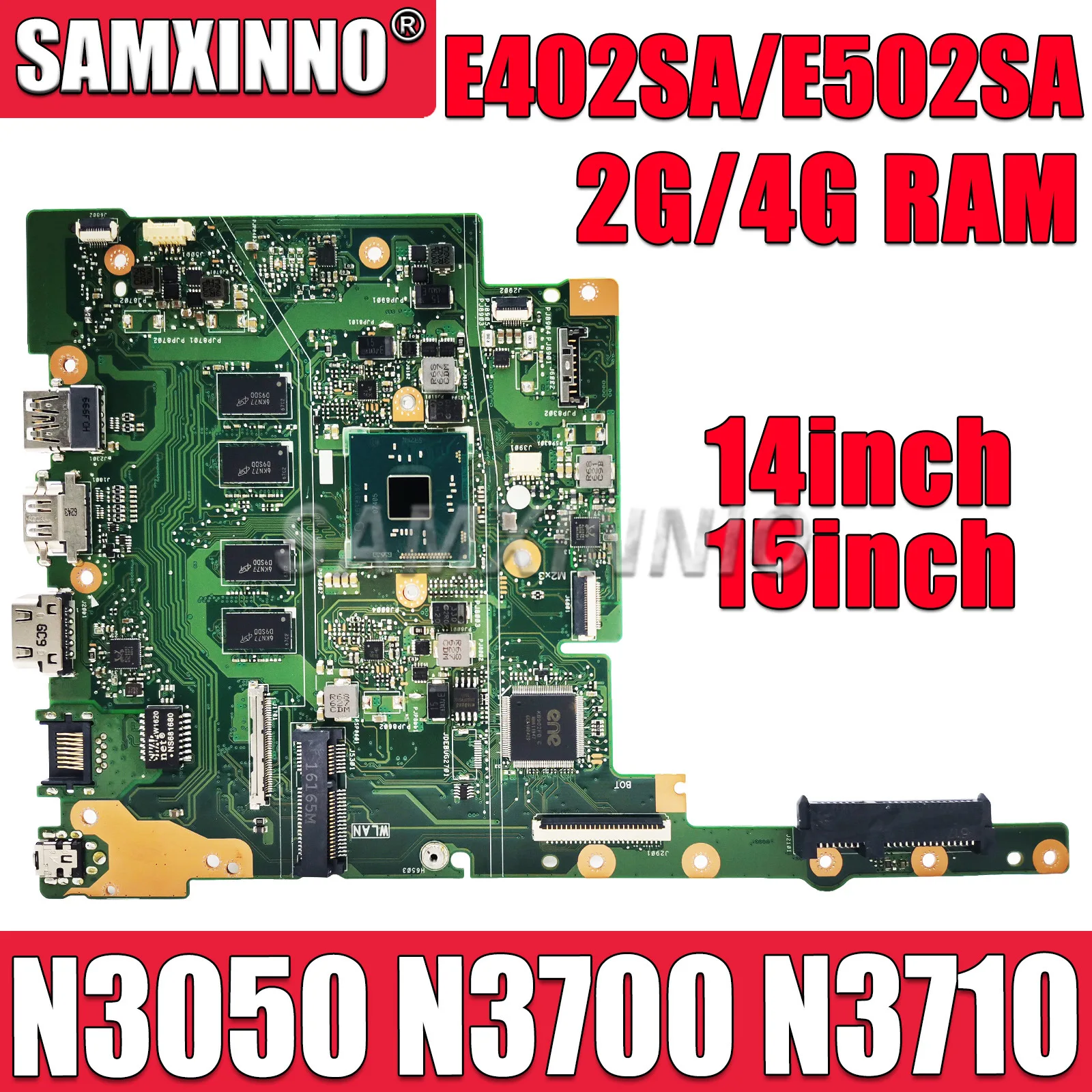 

Notebook Mainboard For ASUS E402SA E402S E502SA E502S L402SA X502SA F502SA L502SA Laptop Motherboard N3050 N3060 N3700 2G/4G RAM