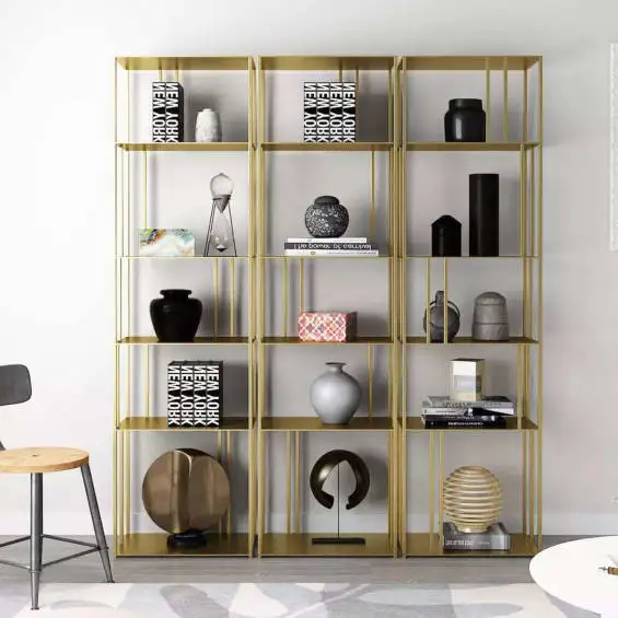 

yy-Nordic Wrought Iron Floor Rack Home Living Room Partition Display Rack Bedroom Decoration Display Rack