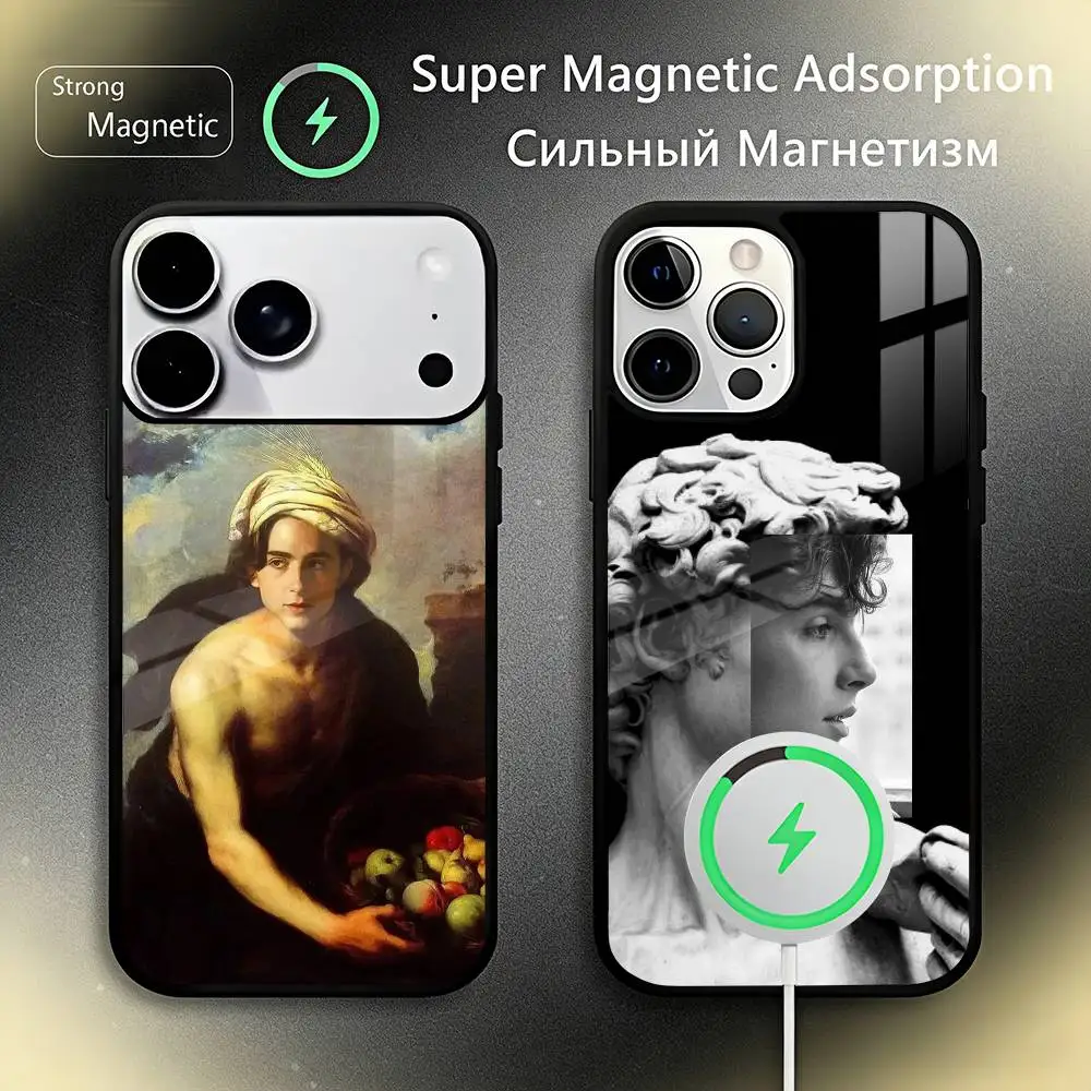 

Чехол для телефона Timothee C-Chalamet для iPhone 17, 16, 15, 14, 13, 12, 11 Plus, Pro, Max, Plus, с поддержкой беспроводной зарядки, Funda