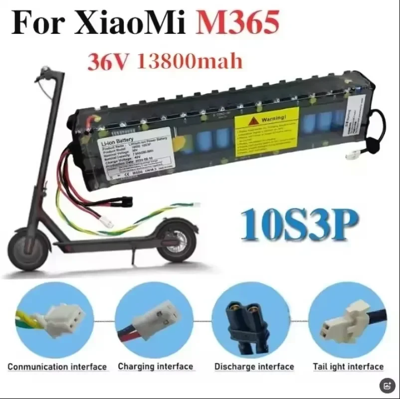 

New 10S3P 36V 13.8Ah lithium battery,for Electric scooter,bicycles and scooters,equipped with BMS，Balanced charging，