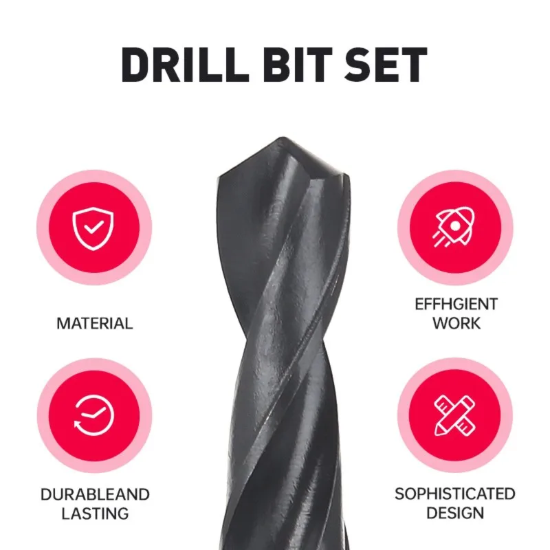 【ELECTRONIC-ACCESSORIES】Ideal For Professionals And DIY Enthusiasts- HSS Metal Drill Bit Set 19 Pcs 1-10Mm- High Precision, Dura
