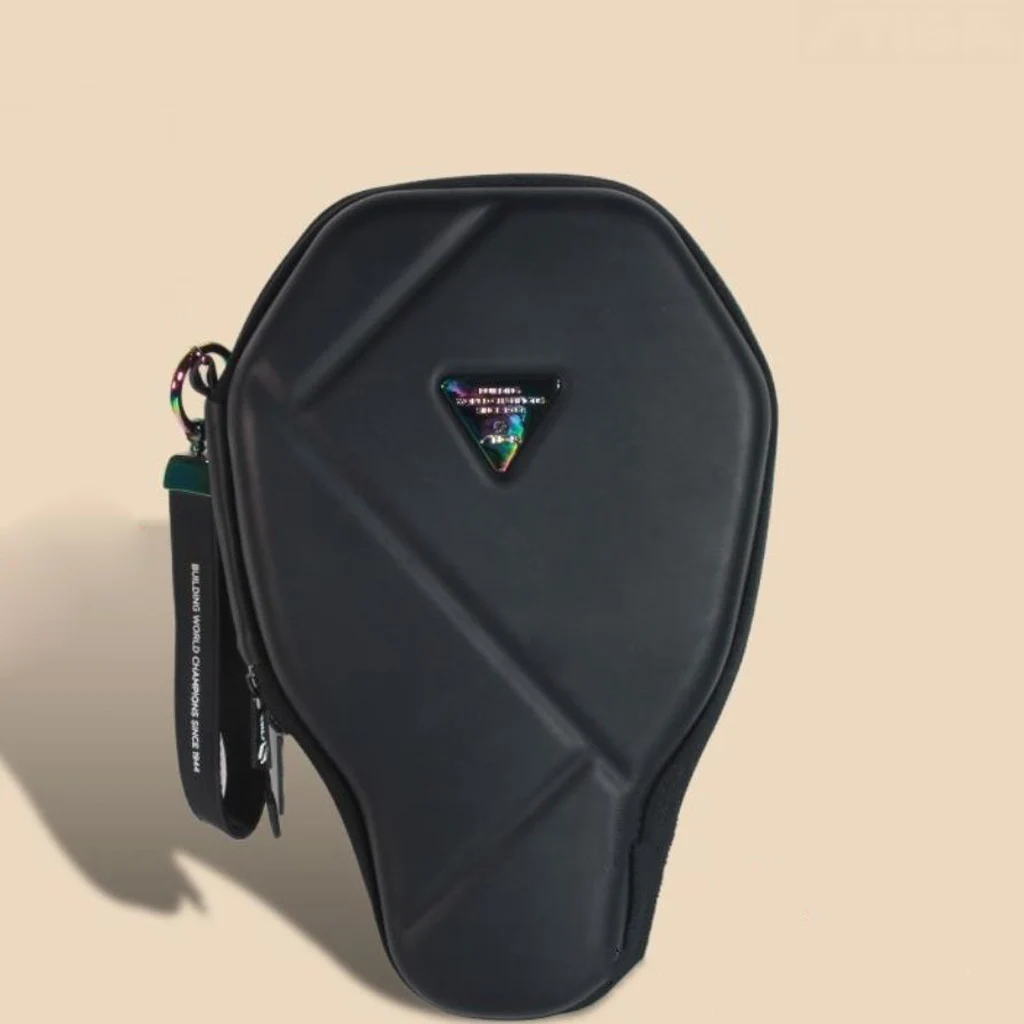 STIGA CYBER: rackethoes in de vorm van een kalebas, enkelwandig, harde beschermhoes, speciaal voor tafeltennisrackets, sporttas voor training.