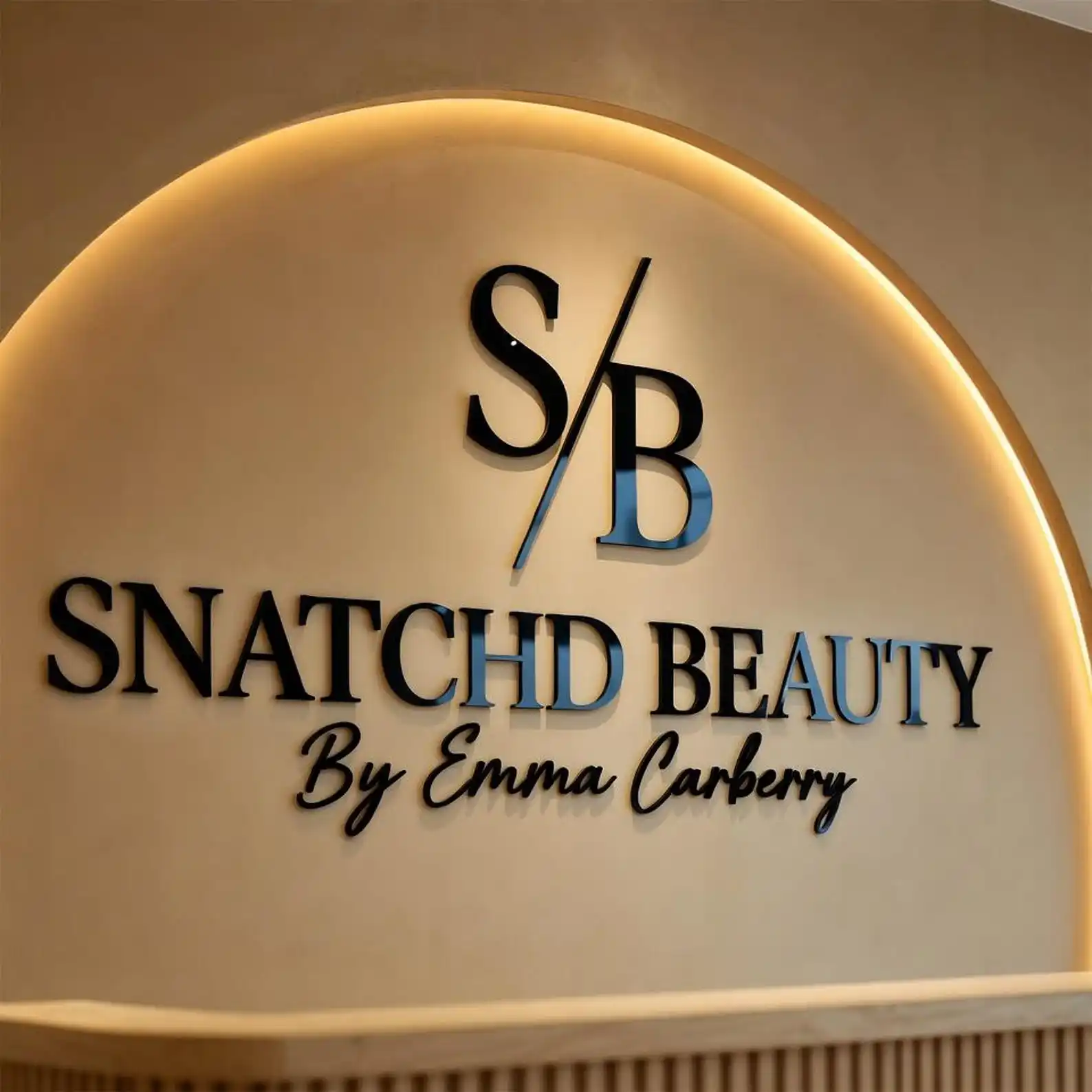 Letrero Acrílico Personalizado con Logotipo Empresarial, Decoración de Pared Grande, Letrero Moderno de Lujo para Salón de Belleza/Clínica/ Consultorio Dental
