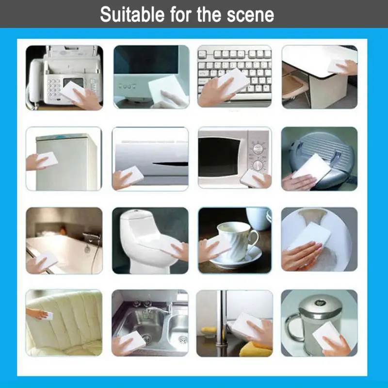 Durable Hgkj 10x6x1.7cm Car Accessories Sponge Universal Car Cleaning Tools Multi-purpose Cleaner Multi-function