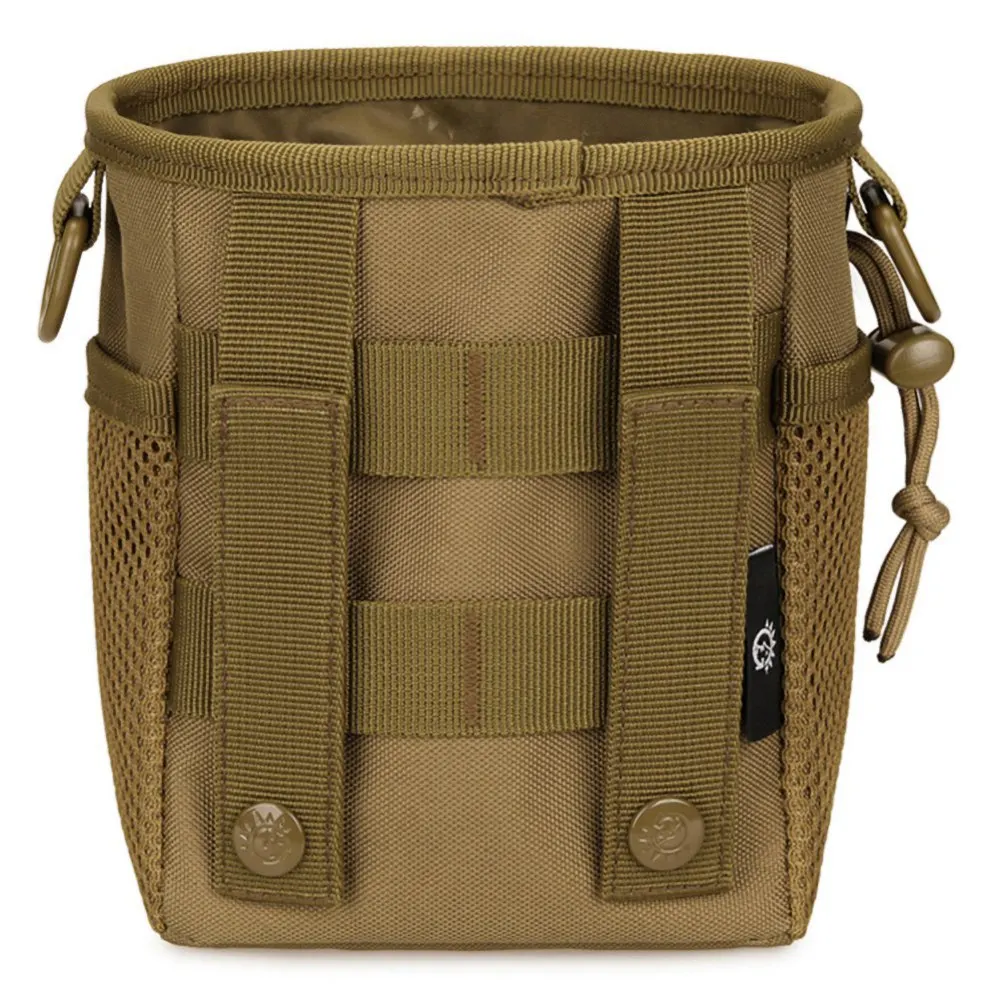 Tactical Molle Drawstring Magazine Dump Pouch Adjustable Utility Belt Fanny Hip Holster Bag Outdoor Ammo Storage Pack