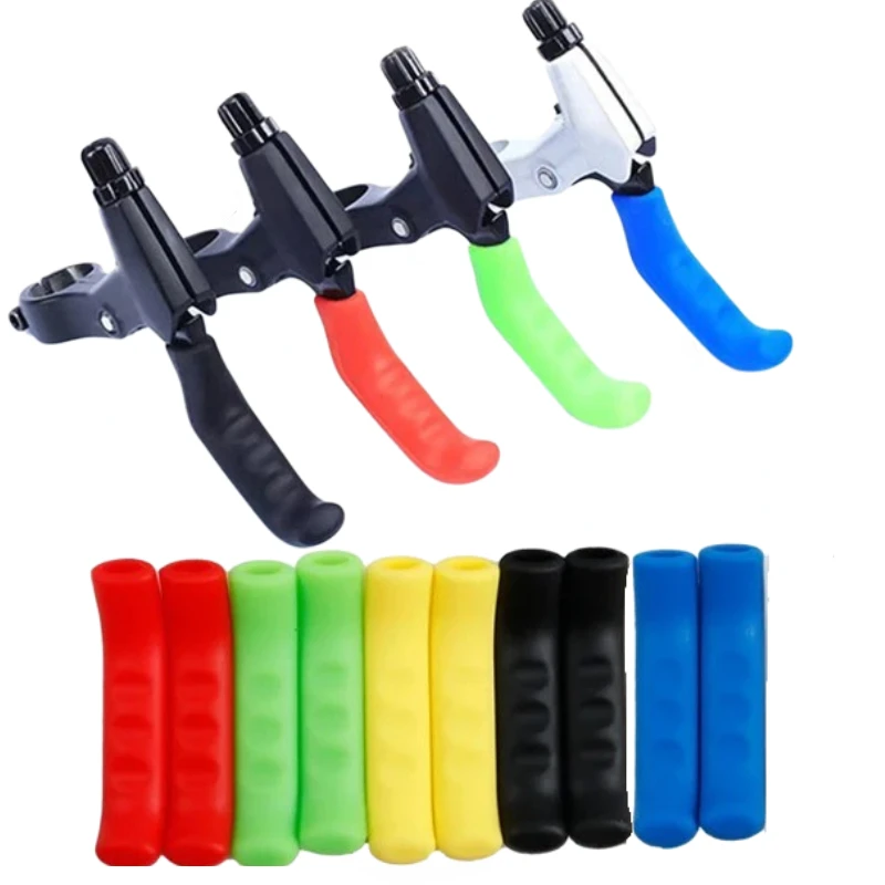 1pair Bicycle Brake Handle Cover Silicone Non-slip Removable MTB Cycling Electric Scooter durable Brake Handle Protection Cover