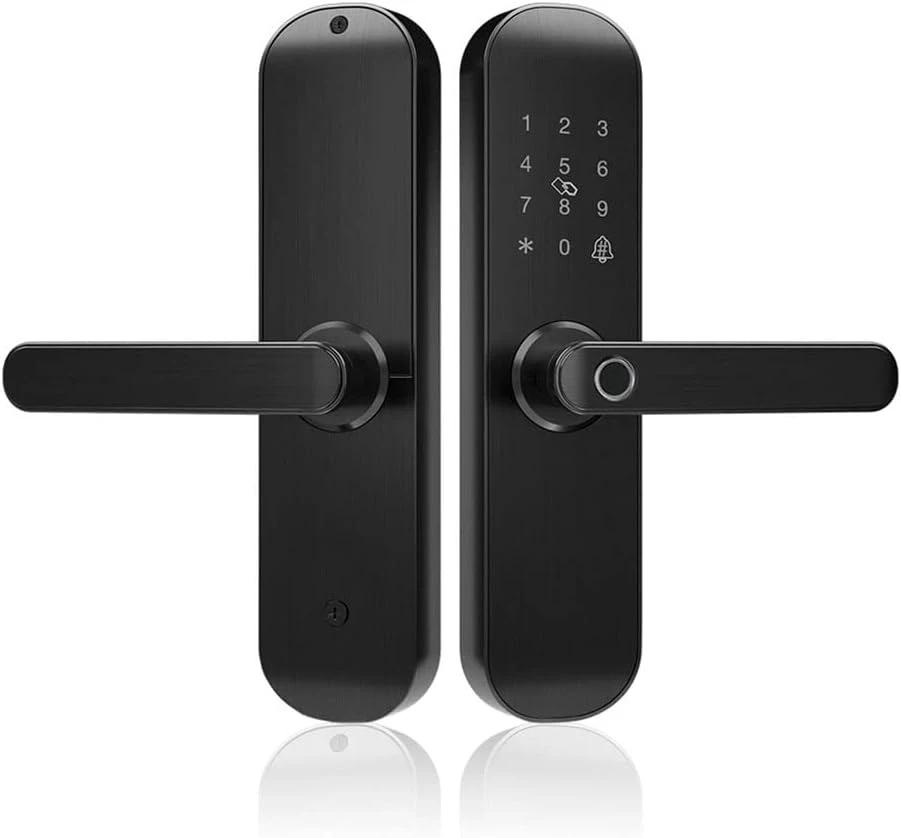 ttlock app Smart Door Lock Keyless Entry Door Lock with Keypad 240-4585 Mortise Biometric Fingerprint Door Lock