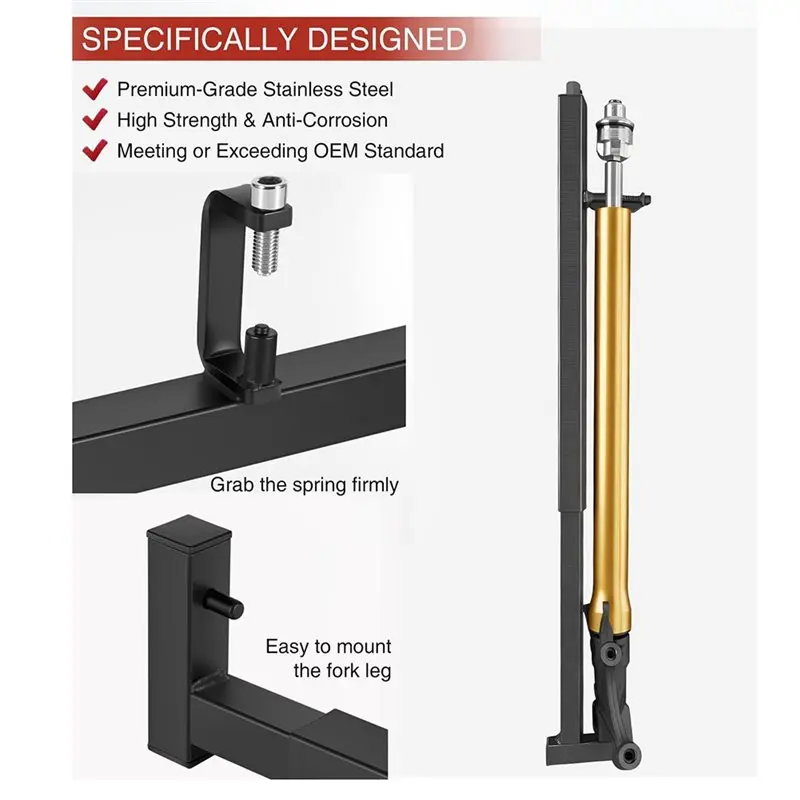 Top sale TFSC 01 For Fork Seal& Oil Change Motorcycle Adjustable For Fork Spring Removal Compressor Tool Kit For Sport Bikes
