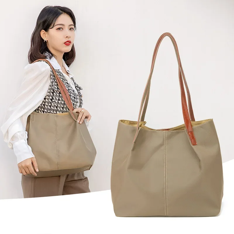 

Casual Canvas Tote Bag Women Shoulder Bag 2023 New Women High Quality Nylon Oxford Handbag Lady Large Capacity Girl Shopping Bag