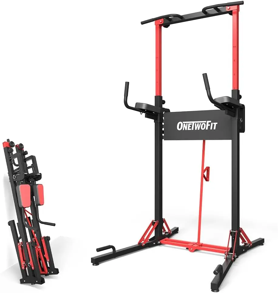 

Power tower pull rod station, multifunctional adjustable height foldable, suitable for home gym exercise, fitness equipment