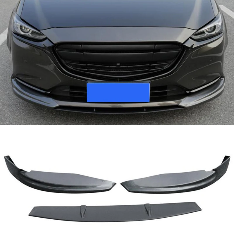 

For NEW Mazda 6 Front Bumper Lip Diffuser ABS Material Anti-Collision Accessories Refit Body Kit 2019 2020 2021 Year