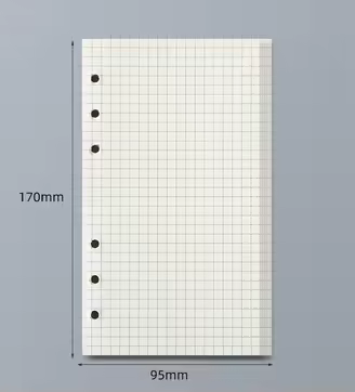 45 Sheets A5 A6 A7 Loose Leaf Notebook Refill Spiral Binder Inner Page Line Blank craft  Grid Inside Paper Stationery - Image 19