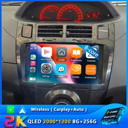 2 Din Car Radio Multimedia Player For Toyota Yaris 2005-2012 Android 15 4G GPS WIFI Navigation Stereo Head Unit Carplay