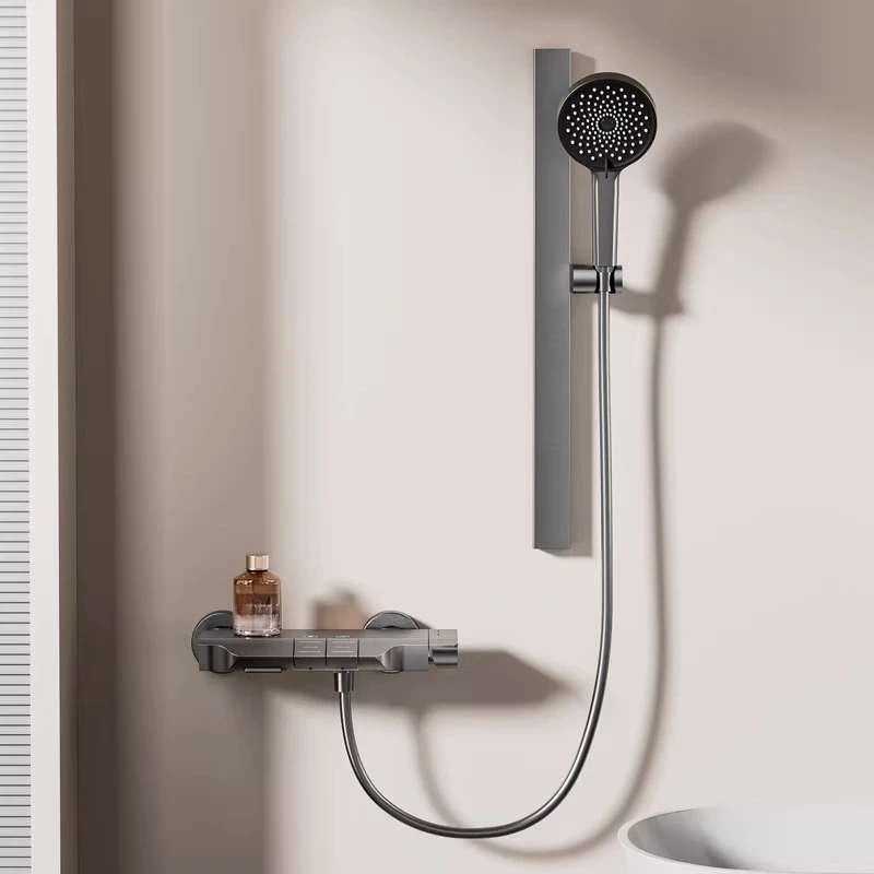 

Simple Shower Set, No Top Spray, Household Pressurized Small Apartment, Hot and Cold Mixed Water Valve Bathtub