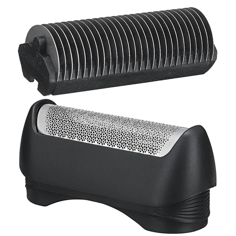 Electric Shaving Mesh Grid Screen, Folha e substituição do cortador, apto para Braun Series 110, 120, 130, 140, 150, 11B, 1 Set