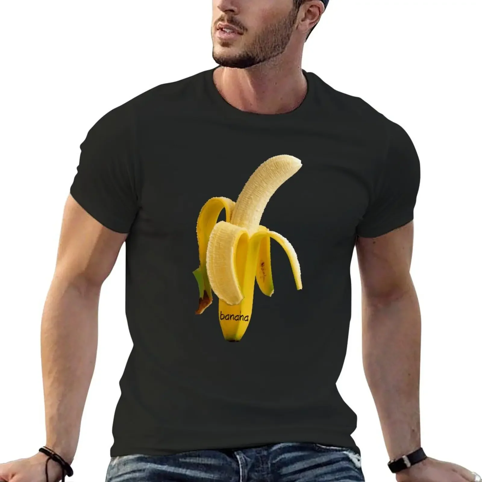 Big Juicy Peeled Yellow Banana T Shirt. Designed and specially made for all who love Bananas. T-Shirt T-shirts man men tshirt