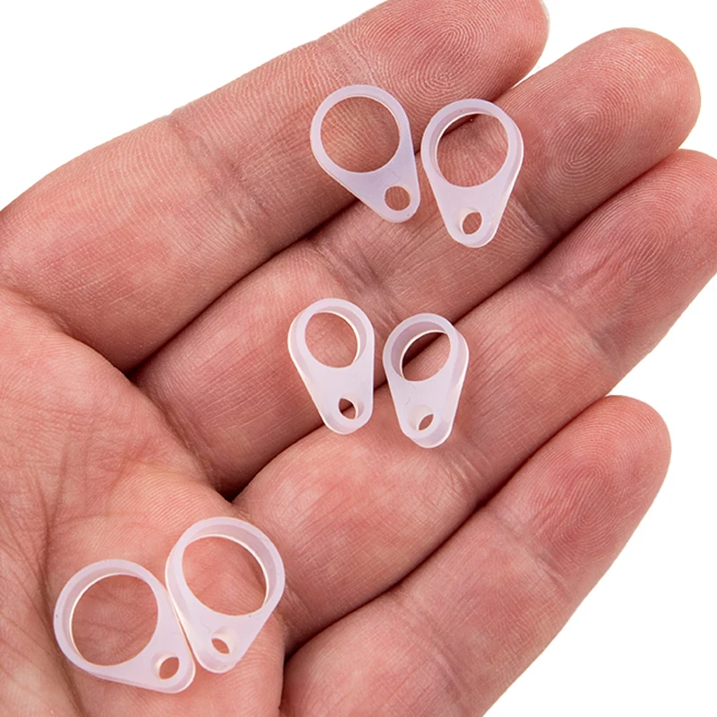 1pair 7/9/11mm Silicone Loops For BTE Hearing Aid Clips Replacement Accessories Hearing Aid Anti-lost Lanyard Silicone Ring