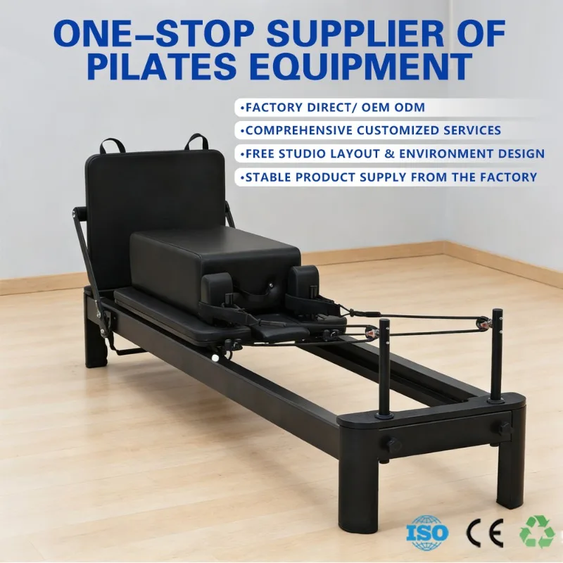 2025 Hot Selling Durable Pilates Reformer Machine Aluminium Bed with Adjustable Features Health Equipment for Studio Use