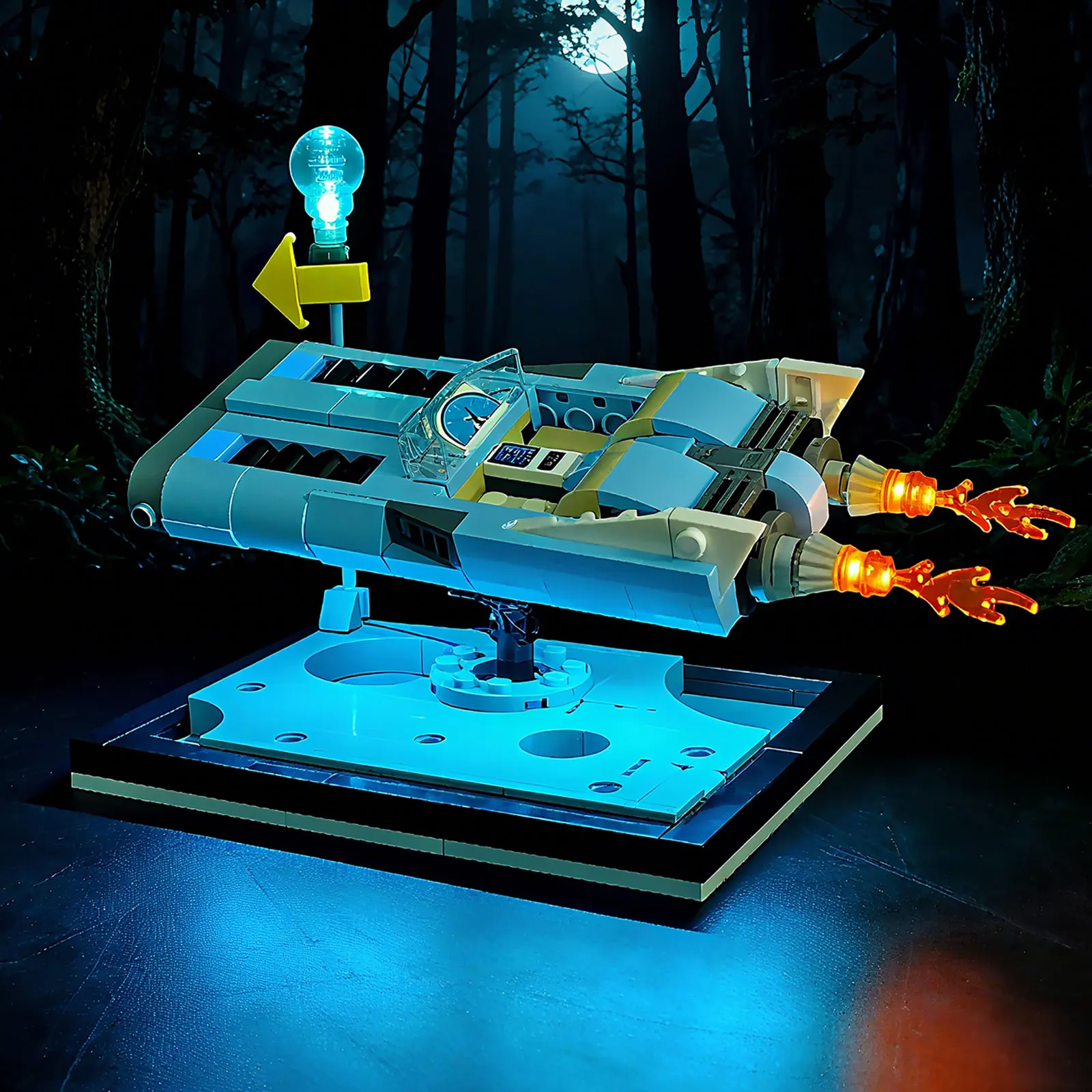 LYBMTWF LED Lighting Kit Compatible with Lego 40789 Flying Moon Car (NOT Include The Model Bricks)