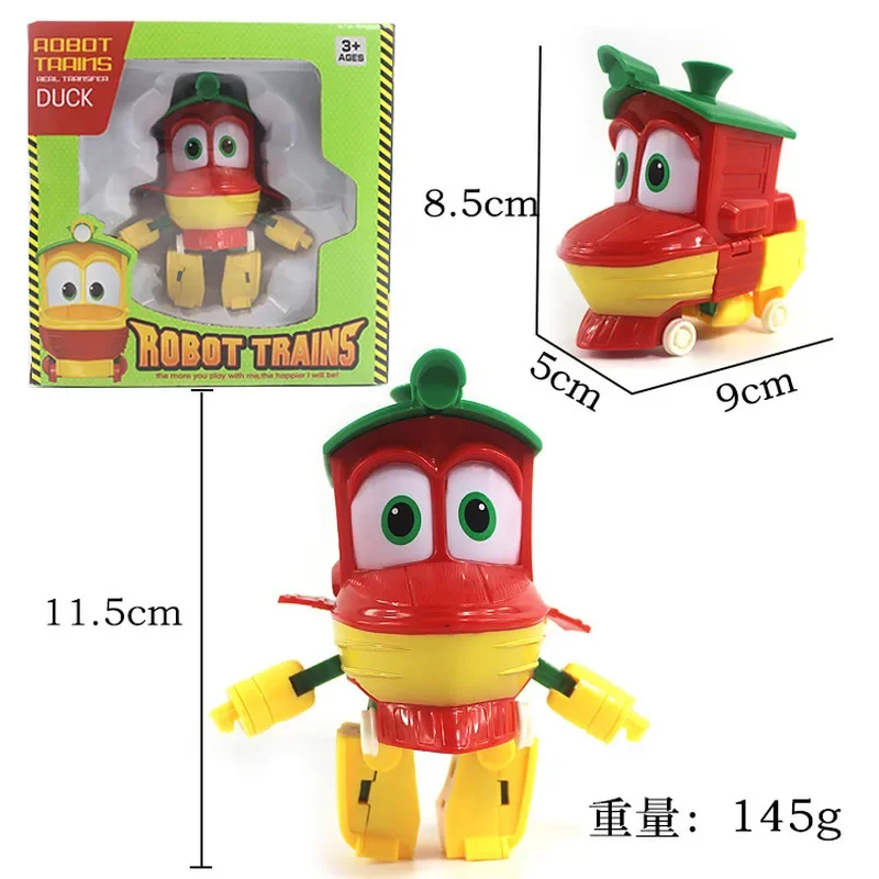 4pcs/set Transformation Anime Toys Korean Train Family Robots Train Man Four Children Toys Gifts Birthday And Christmas