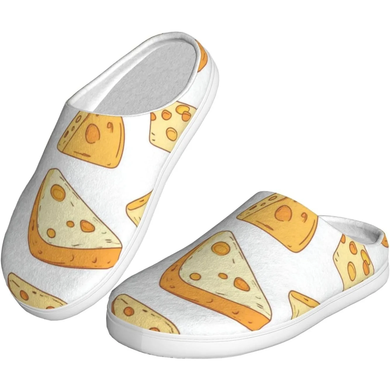 

Женские уютные тапочки с милым сыром, домашние и уличные домашние тапочки из мягкого хлопка с противоскользящей подошвой