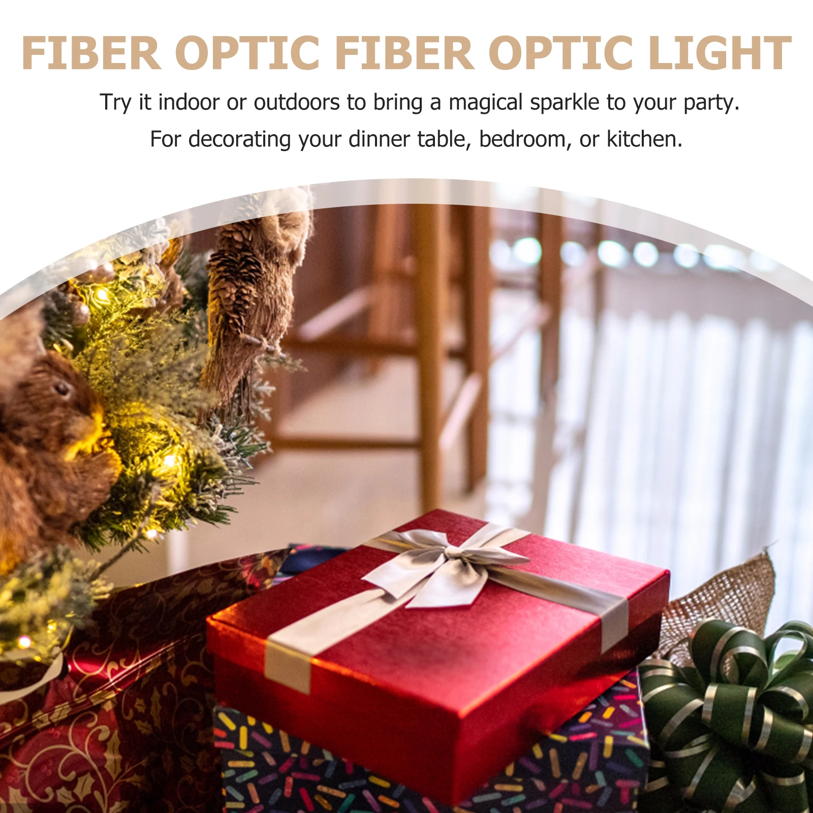 

Оптоволоконная лампа RGB LED с изменением цвета для рождественских, свадебных и праздничных украшений стола, для внутреннего и наружного декора, энергосберегающая